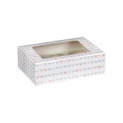 Betty Winters Cupcake Boxes 4pk -Home Products Store 320783 4pk cupcake boxes holds 6 pastel triangles 2
