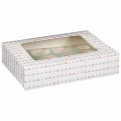 Betty Winters Large Cupcake Boxes 2pk -Home Products Store 320784 4pk cupcake boxes holds 12 pastel triangles 2