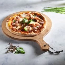 B&M Wooden Pizza Board -Home Products Store 346842 wooden chop and serve board