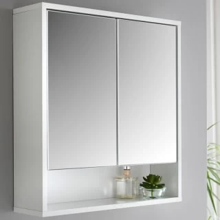 Norsk High Gloss Bathroom Mirror Cabinet 1 Norsk High Gloss Bathroom Mirror Cabinet