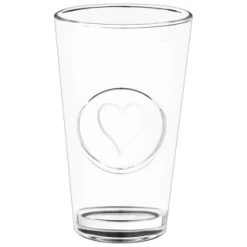 B&M Heart Glasses 4pk -Home Products Store 356238 set of 4 hert embossed glasses 2