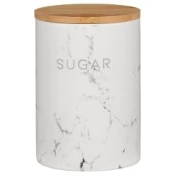 B&M Marble Effect Kitchen Canisters 3pc -Home Products Store 356820 storage canisters marble effect sugar