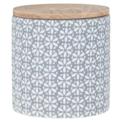 B&M Embossed Geometric Storage Canisters 3pc 9 B&M Embossed Geometric Storage Canisters 3pc -Home Products Store 356821 storage canisters geo grey 4