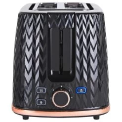 Goodmans Textured 2 Slice Toaster - Black & Rose Gold -Home Products Store 358961 goodmans textured toaster black rose gold