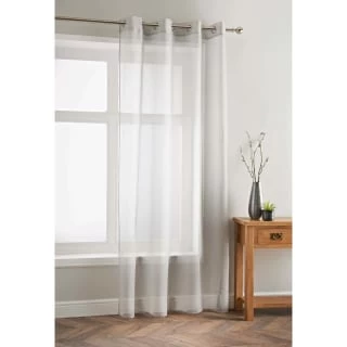 Amber Textured Voile 55 X 90" - Grey 1 Amber Textured Voile 55 X 90" - Grey