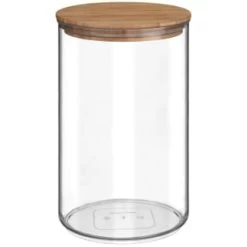 B&M Round Storage Container With Bamboo Lid -Home Products Store 368020 round storage container with bamboo lid 2l
