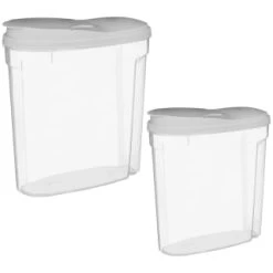 B&M Cereal Storage Container Set 2pk - Grey