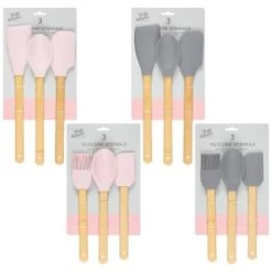 B&M Betty Winters Silicone Utensils 3pk - Grey -Home Products Store 369971 369972 3pk betty winters silicone utensils main