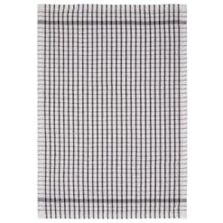 B&M Check Tea Towels - Black 3pk -Home Products Store 380307 3pk check tea towels black 3