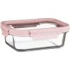 B&M Pink Glass Food Container - Large