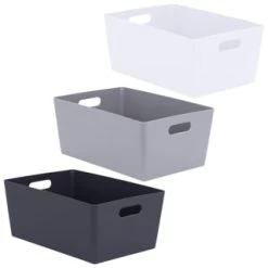 Soho Storage Tub 15 X 35 X 26cm - Grey -Home Products Store 384310 soho size g box 15x35x26cm group