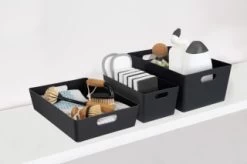 Soho Storage Tub 10 X 30 X 10cm - Graphite -Home Products Store 384312 384322 384405 soho box graphite group