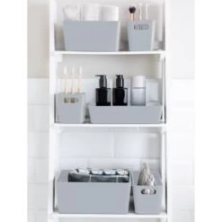 Soho Storage Tub 10 X 30 X 10cm - Grey 5 Soho Storage Tub 10 X 30 X 10cm - Grey -Home Products Store 384404 384408 384417 soho box grey group1