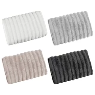 Retreat Knitted Hand Towel - Charcoal 2 Retreat Knitted Hand Towel - Charcoal - Image 2