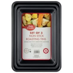 Betty Crocker Non-Stick Roasting Tins 3pc