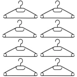 B&M Swivel Hook Hangers 8pk - Black -Home Products Store 389262 home organisation 8pk swivel hook hangers black 2