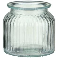 B&M Small Ribbed Glass Jar With Wooden Lid 6 B&M Small Ribbed Glass Jar With Wooden Lid -Home Products Store 394427 ribbed glass jar with wooden lid small 3