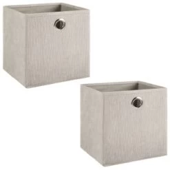 Lokken Cord Storage Cubes 2pk - Light Grey -Home Products Store 395811 2pk cord lokken storage cubes light grey 3