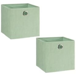 Lokken Cord Storage Cubes 2pk - Sage -Home Products Store 395812 2pk lokken storage cubes sage 4